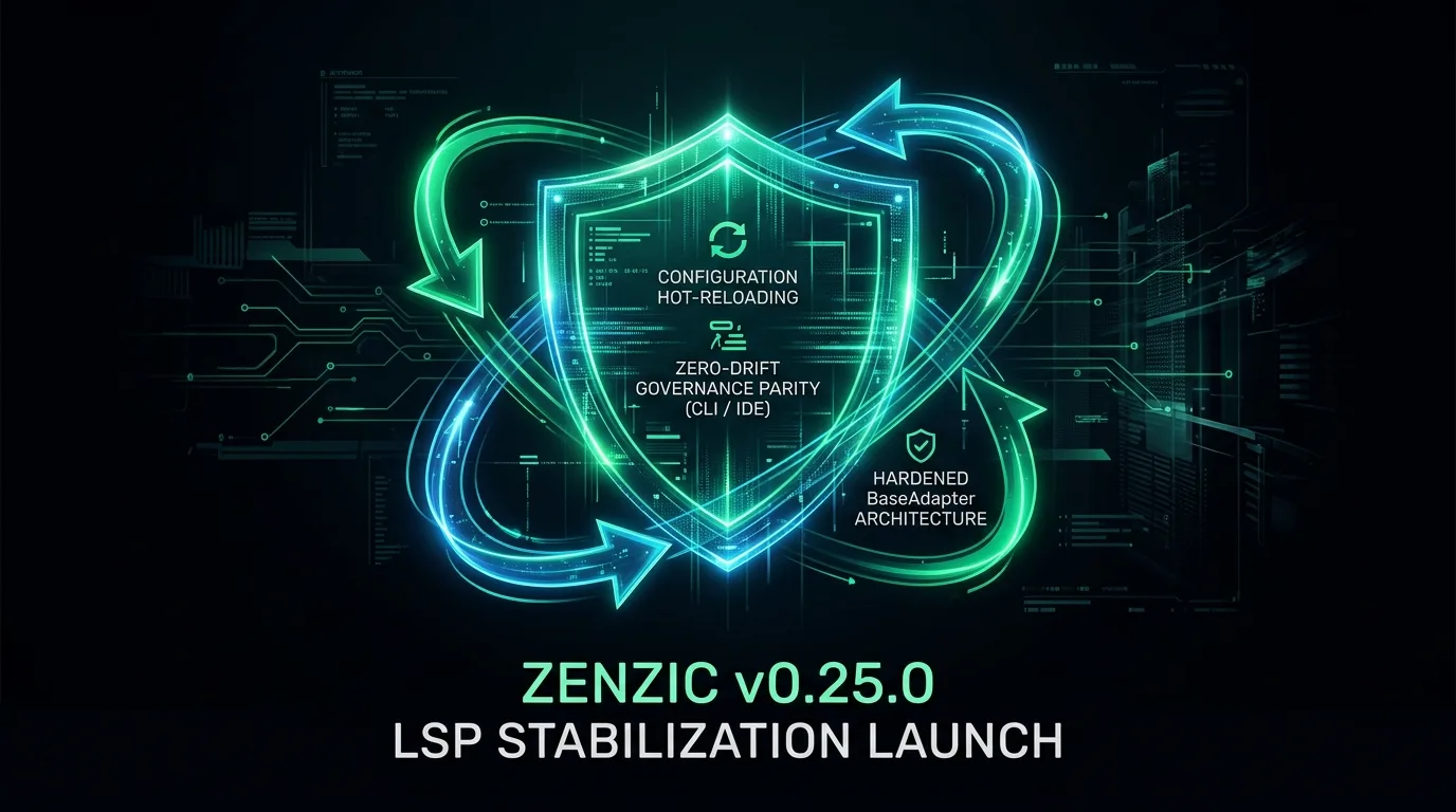 Zenzic v0.25.0: LSP Stabilization & Adapter-Driven Hot-Reloading